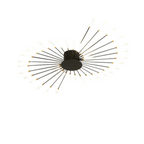 Contemporary Large LED Fixture for Spacious Rooms