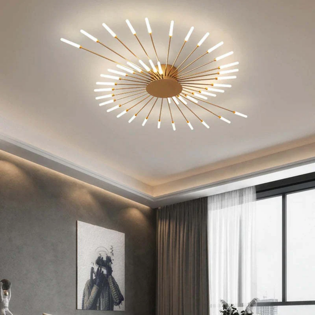 Contemporary Large LED Fixture for Spacious Rooms