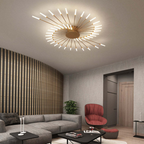 Contemporary Large LED Fixture for Spacious Rooms