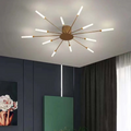 Contemporary Large LED Fixture for Spacious Rooms