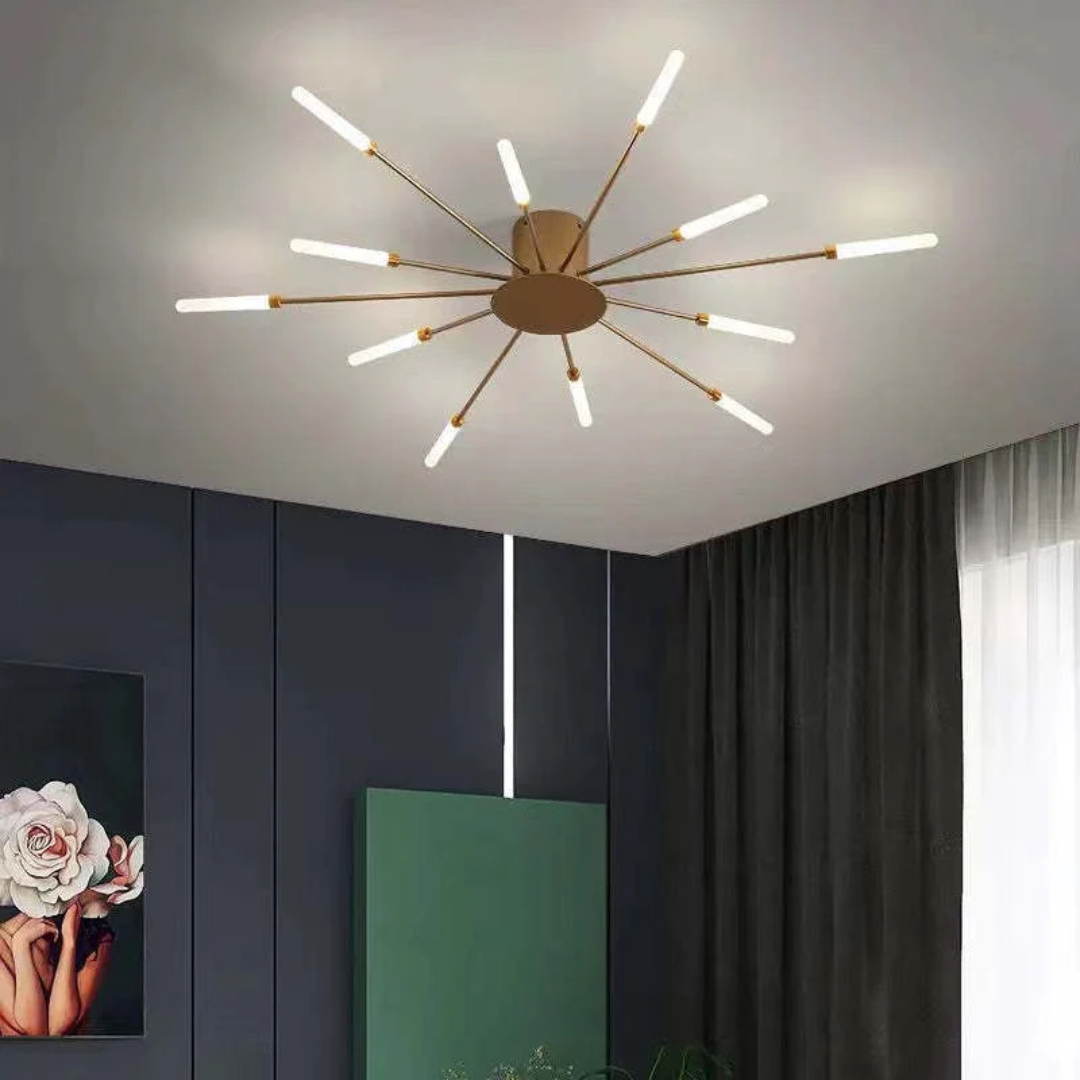 Contemporary Large LED Fixture for Spacious Rooms