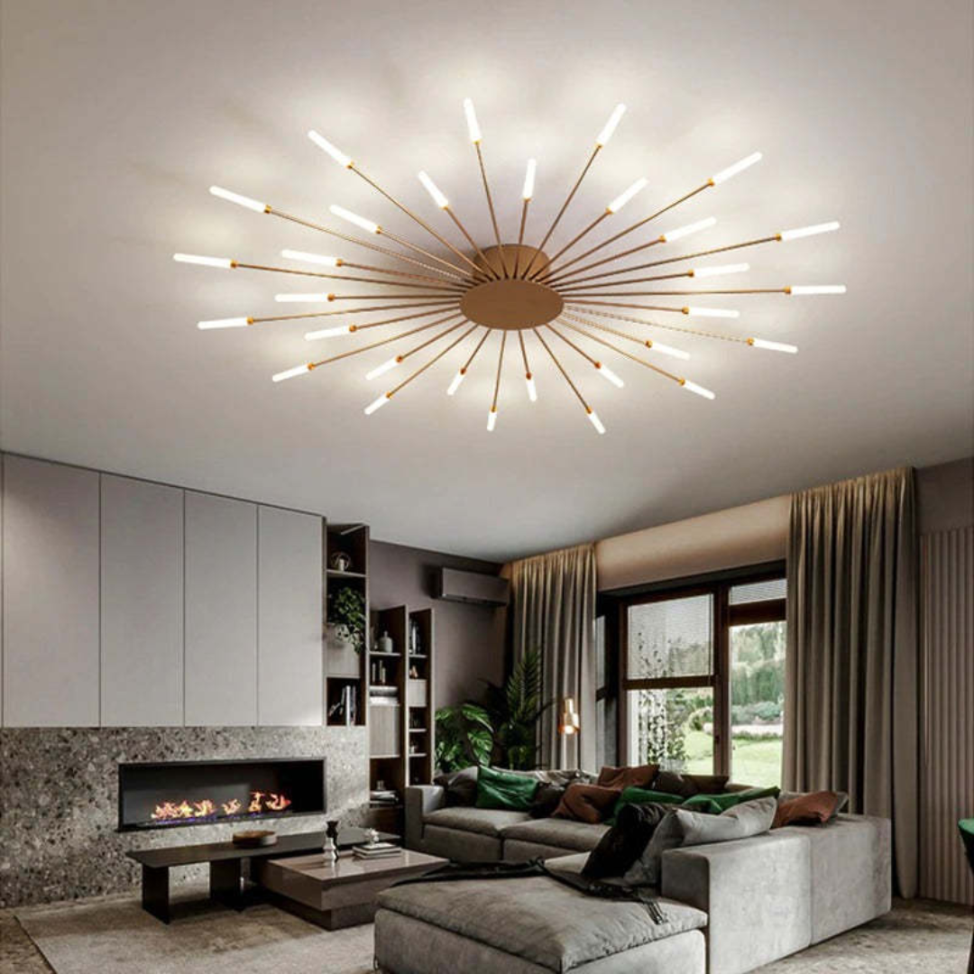 Contemporary Large LED Fixture for Spacious Rooms