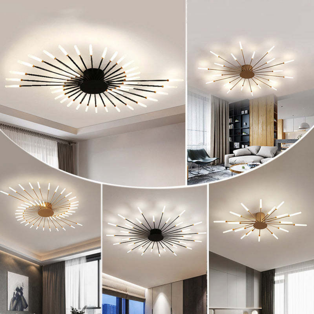 Contemporary Large LED Fixture for Spacious Rooms