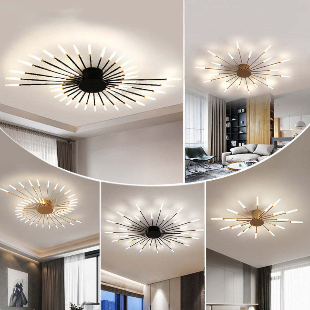 Contemporary Large LED Fixture for Spacious Rooms