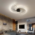 Contemporary Large LED Fixture for Spacious Rooms