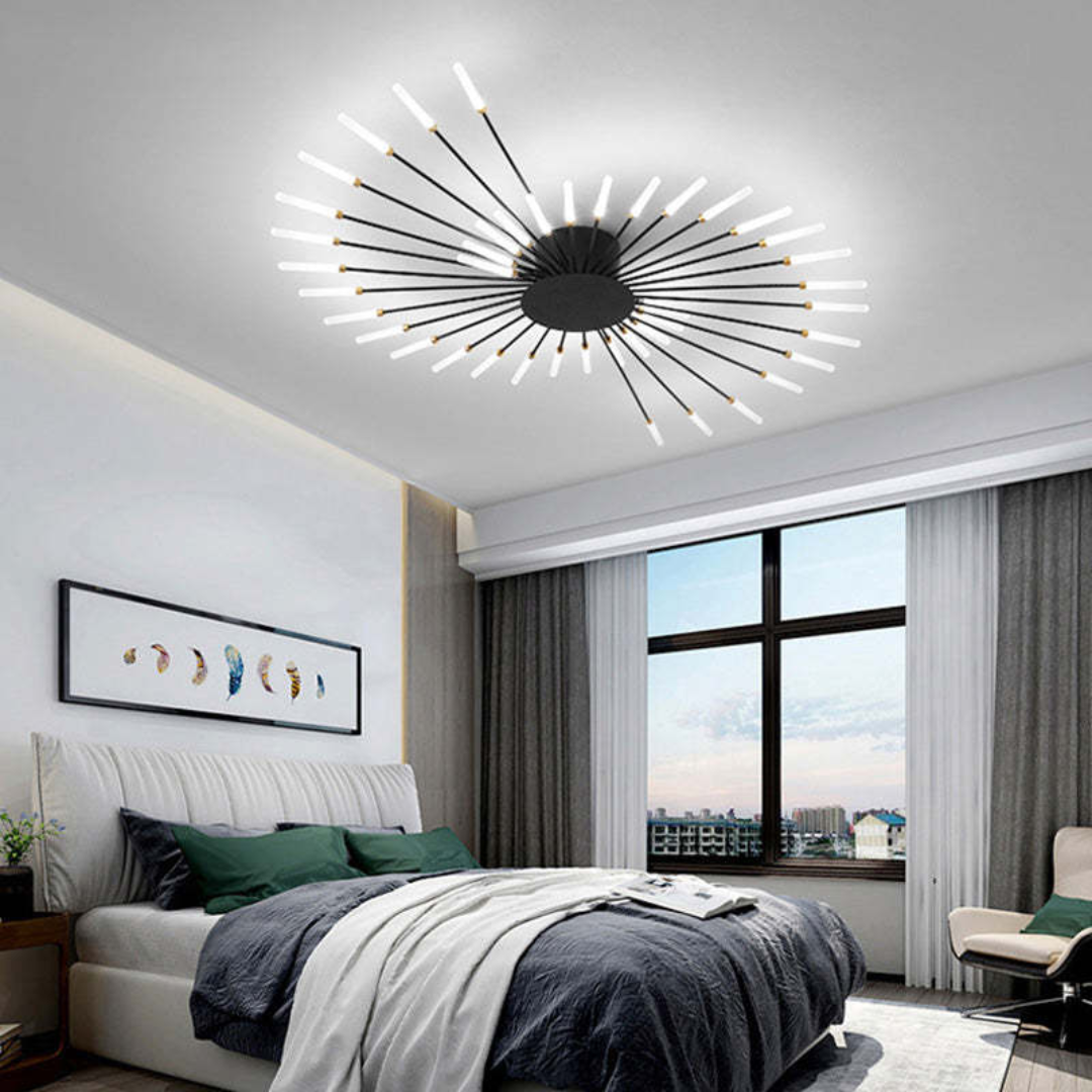 Contemporary Large LED Fixture for Spacious Rooms