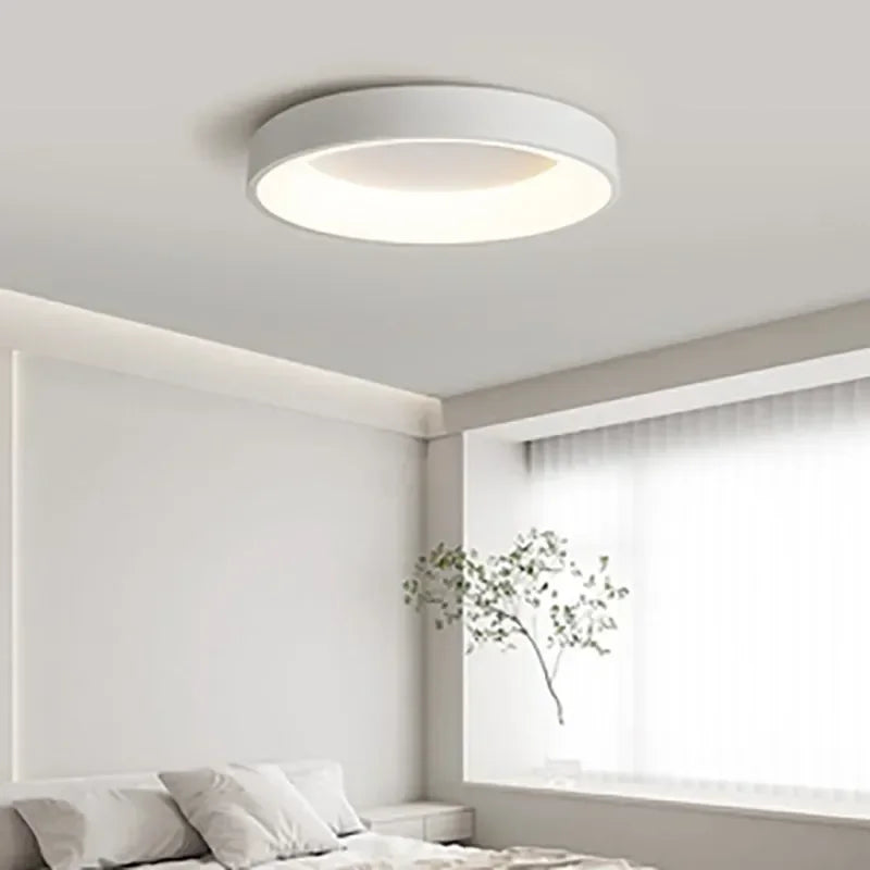 Round Nordic-Style LED Flush Mount Ceiling Light