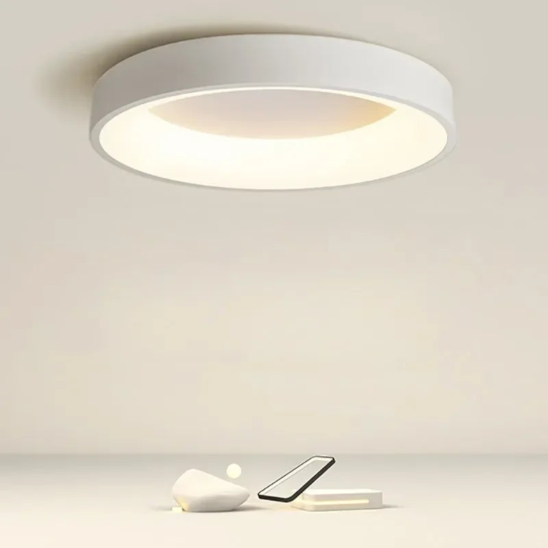 Round Nordic-Style LED Flush Mount Ceiling Light