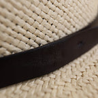Modern Minimalist Straw Fedora Hat – Coffee
