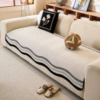 Decorative Wave Sofa Protector - Non-Slip Furniture Cover