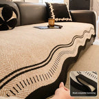 Decorative Wave Sofa Protector - Non-Slip Furniture Cover
