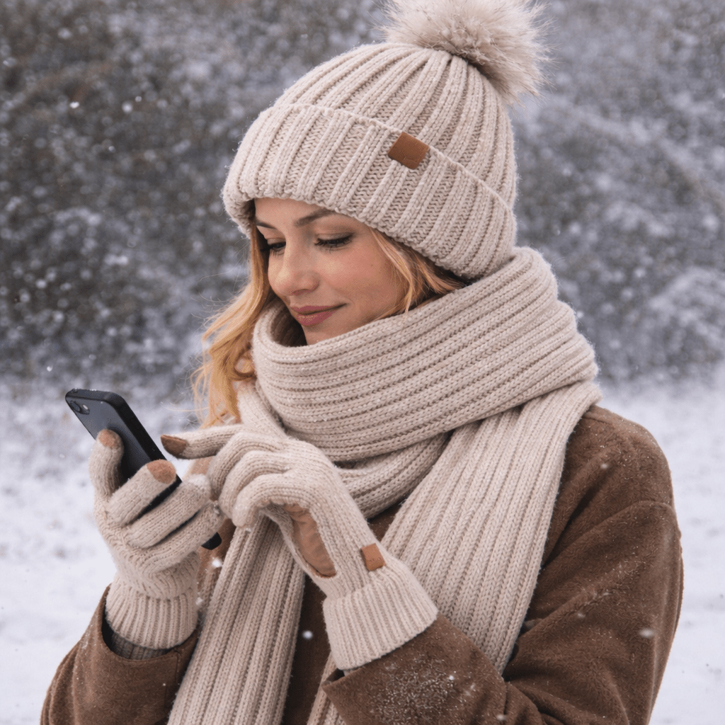 MODUNET – 3-Piece Winter Accessory Set for Chilly Weather
