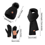 MODUNET – 3-Piece Winter Accessory Set for Chilly Weather