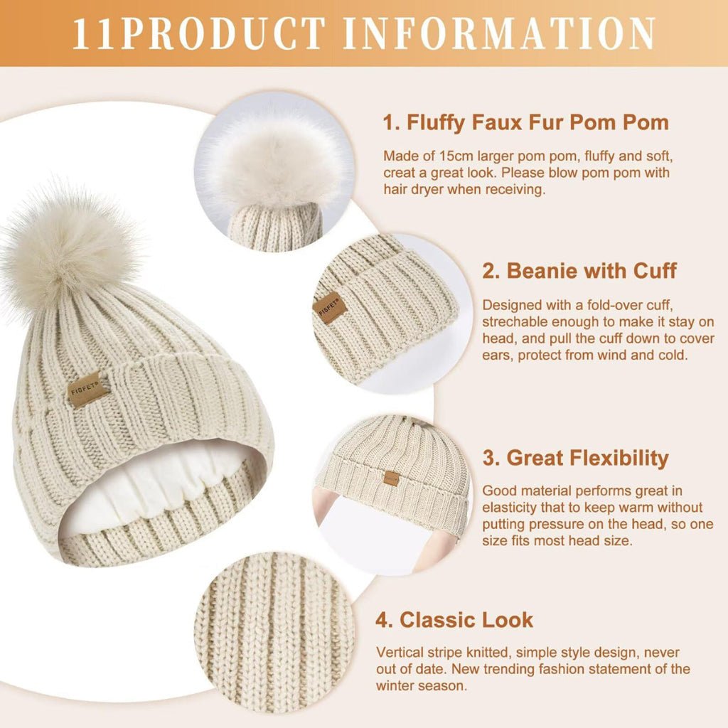 MODUNET – 3-Piece Winter Accessory Set for Chilly Weather
