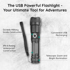 USB Powerful Flashlight Torch
