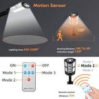 Motion Sensor Solar Powered Outdoor Lights 3 Modes with 43 LED Lamp Beads