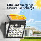 Motion Sensor Solar Street Light - Dusk to Dawn, Energy Efficient LED Lamp