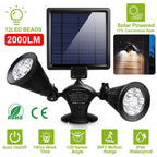 Motion Sensor Spotlights 2000lm Security Lights with Dual Head 360 Degree Rotatable