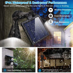 Motion Sensor Spotlights 2000lm Security Lights with Dual Head 360 Degree Rotatable