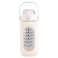 Motivational Water Bottle Intake Tracker with Straw Time Marker Silicone Sleeve Handle