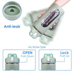 Motivational Water Bottle Intake Tracker with Straw Time Marker Silicone Sleeve Handle