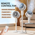 Motor Stand Fan, 20 dB Very Quiet Fan, 30 m Throw Distance, 2465 m³/h Air Volume, Fan with Remote Control & Cooling | Niki