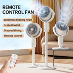Motor Stand Fan, 20 dB Very Quiet Fan, 30 m Throw Distance, 2465 m³/h Air Volume, Fan with Remote Control & Cooling | Niki