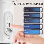 Motor Stand Fan, 20 dB Very Quiet Fan, 30 m Throw Distance, 2465 m³/h Air Volume, Fan with Remote Control & Cooling | Niki