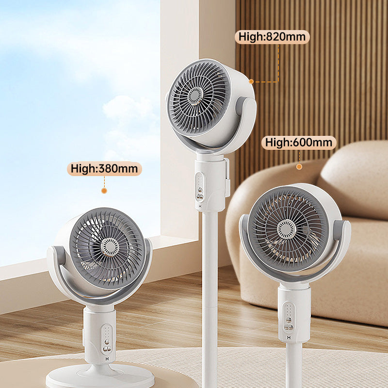 Motor Stand Fan, 20 dB Very Quiet Fan, 30 m Throw Distance, 2465 m³/h Air Volume, Fan with Remote Control & Cooling | Niki