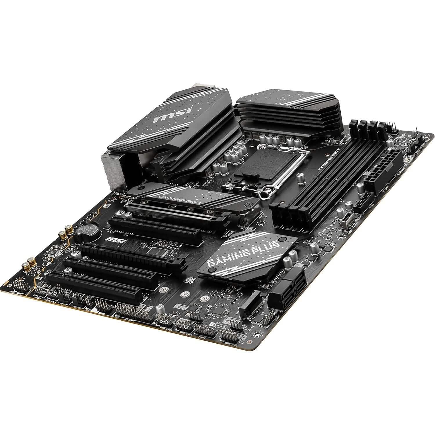 MSI B760 Gaming Plus WiFi Gaming Motherboard (Supports 12th/13th Gen Intel Processors, LGA 1700, DDR5, PCIe 4.0, M.2, 2.5Gbps LAN, USB 3.2 Gen2, Wi-Fi 6E, ATX) (Refurbished)