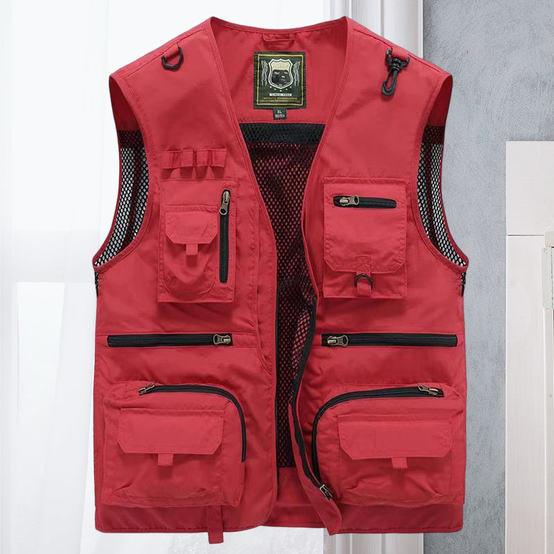Outdoor Utility Vest With Many Pockets