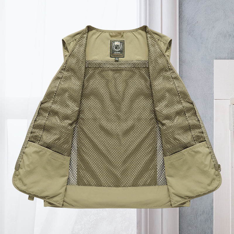 Outdoor Utility Vest With Many Pockets