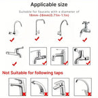 Multi-Purpose Faucet Sprayer for Washing Hair and Pet Bathing