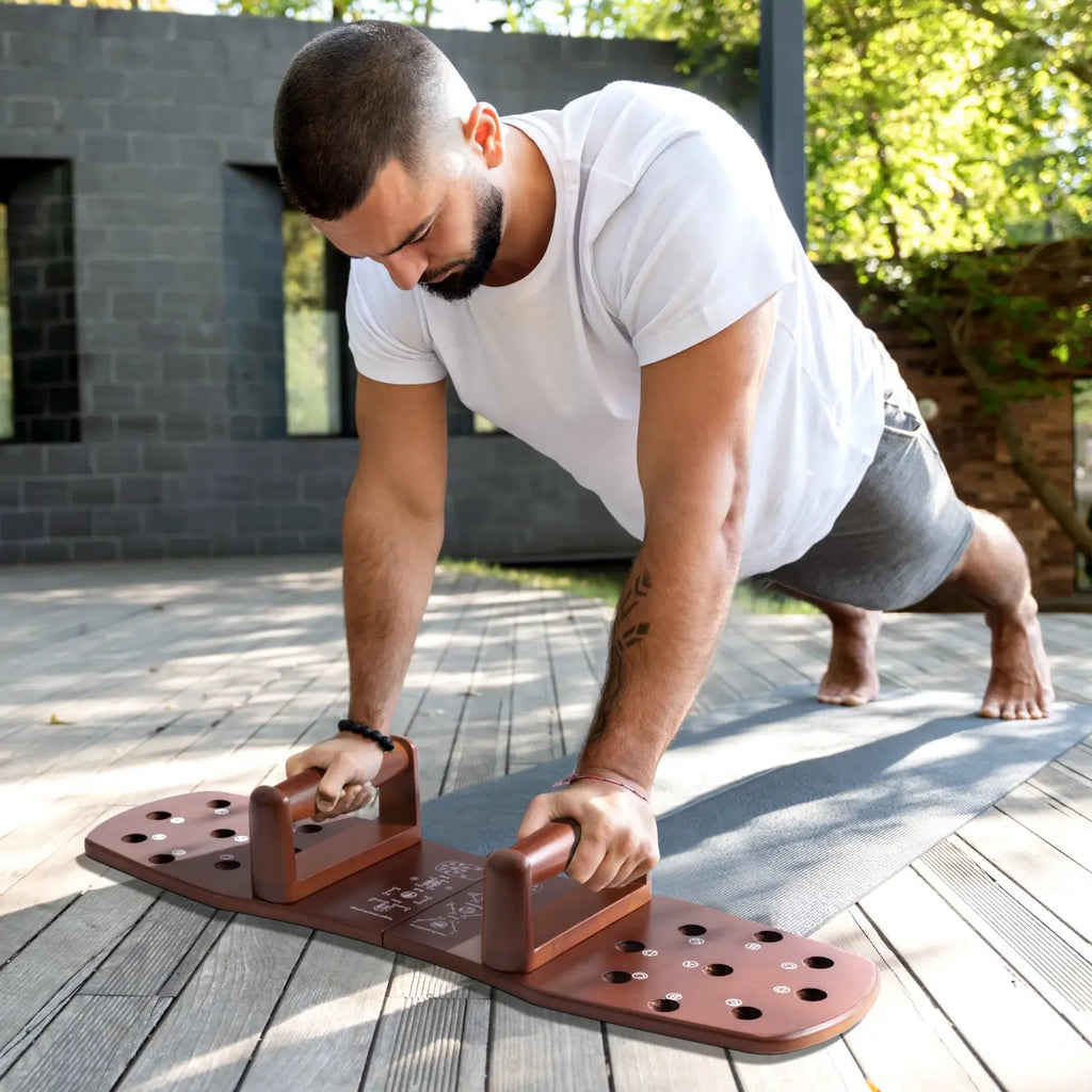 Portable Wooden Push-Up Board
