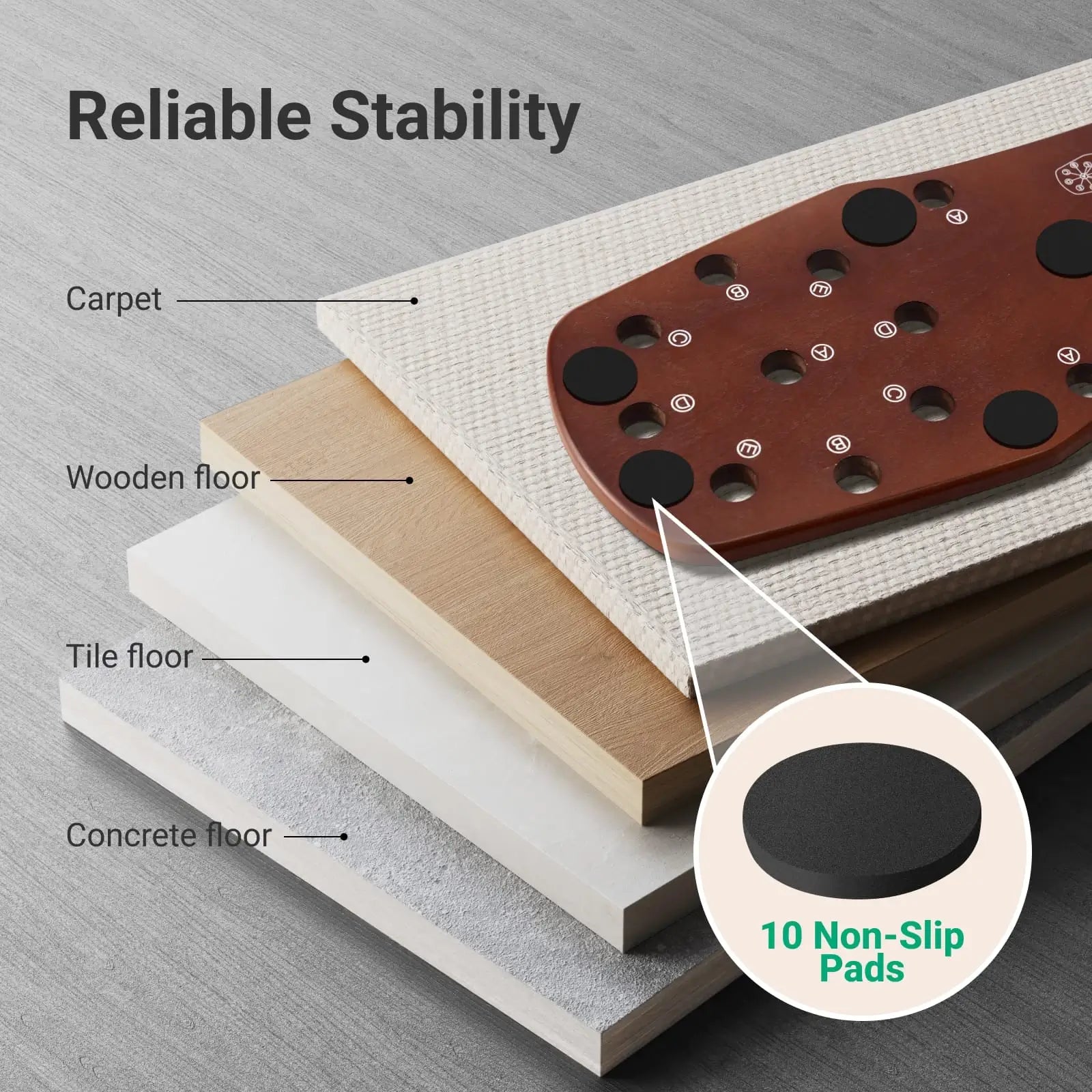 Portable Wooden Push-Up Board