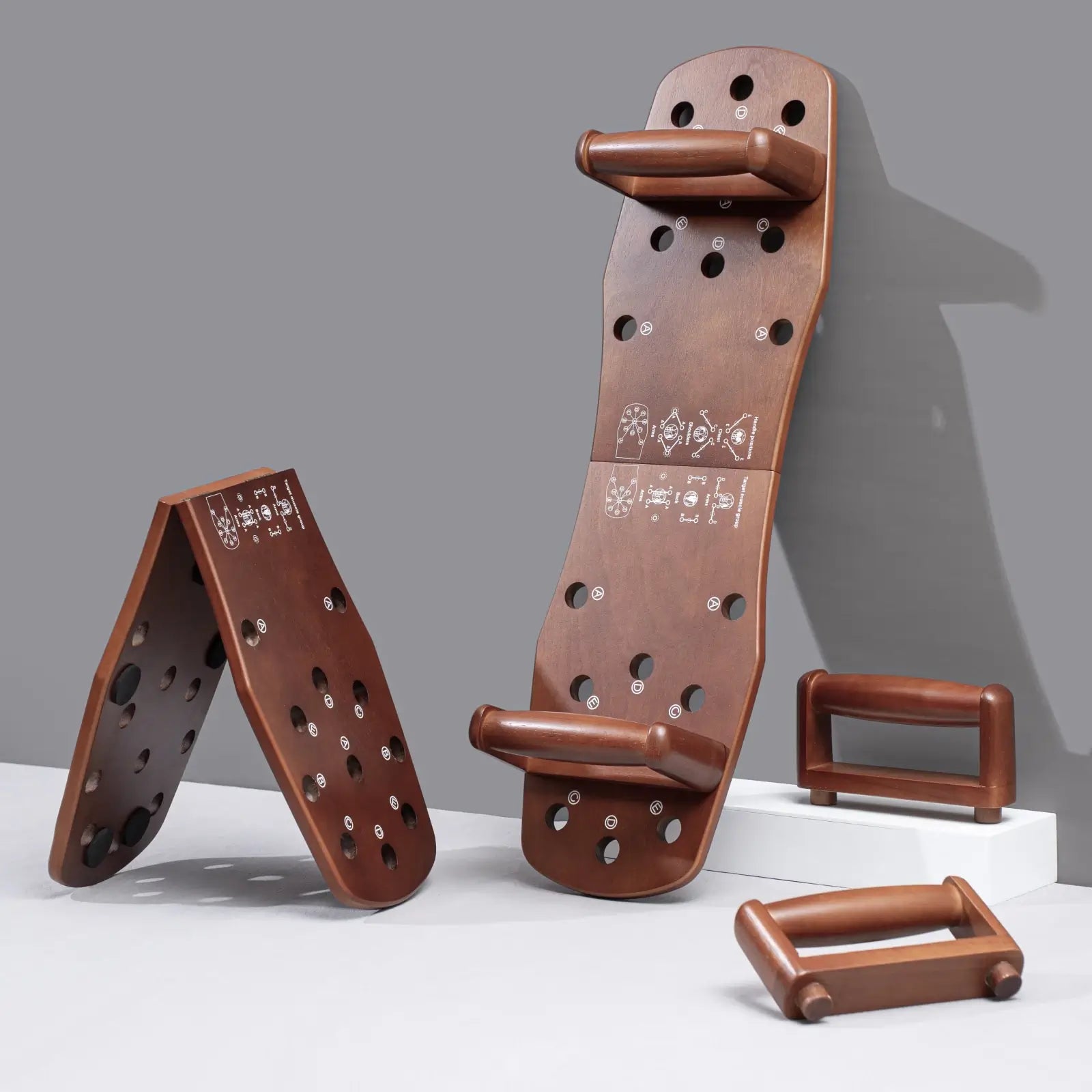 Portable Wooden Push-Up Board