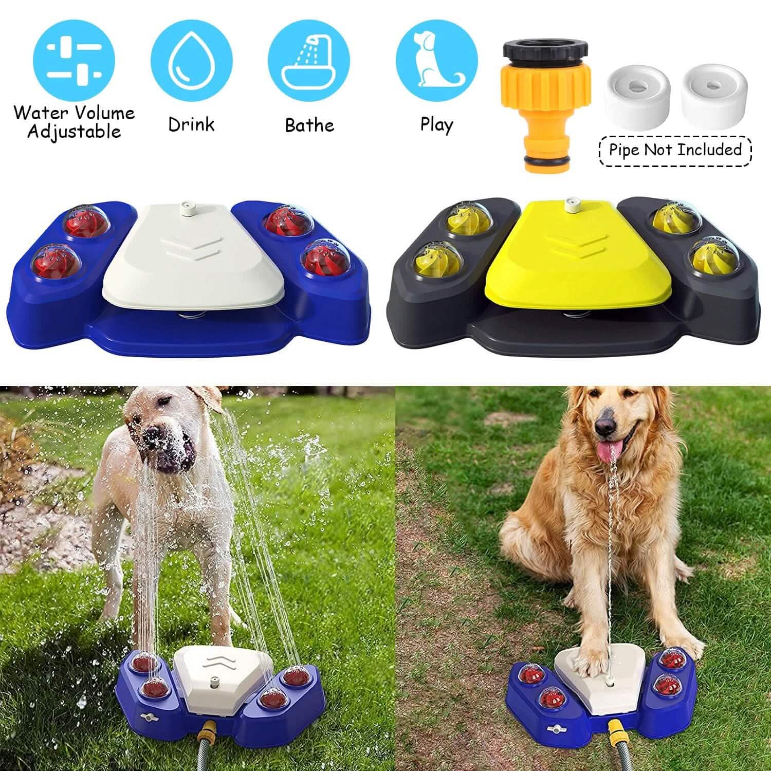 Multifunctional Automatic Pet Water Dispenser Outdoor Step-on Activated Sprinkler