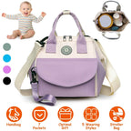 Multifunctional Diaper Changing Bag with 2 Insulated Pockets Commute Bag