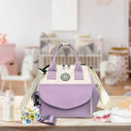 Multifunctional Diaper Changing Bag with 2 Insulated Pockets Commute Bag