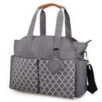 Multifunctional Diaper Changing Tote Bag with Adjustable Messenger Strap