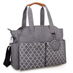 Multifunctional Diaper Changing Tote Bag with Adjustable Messenger Strap