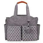 Multifunctional Diaper Changing Tote Bag with Adjustable Messenger Strap