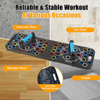 Multifunctional Push Up Board Home Strength Training Equipment with 15 Fitness Accessories