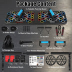 Multifunctional Push Up Board Home Strength Training Equipment with 15 Fitness Accessories