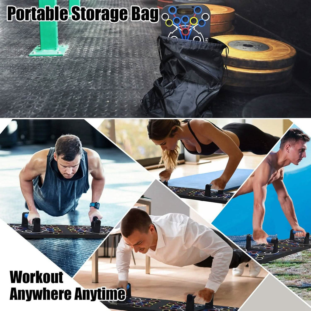Multifunctional Push Up Board Home Strength Training Equipment with 15 Fitness Accessories
