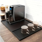 Silicone Coffee Station Mat with Drip Channels