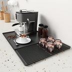 Silicone Coffee Station Mat with Drip Channels