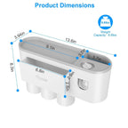 Multifunctional Wall Mount Toothbrush Holder Rack Organizer