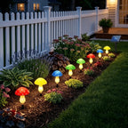Solar Mushroom Garden Lights, Set of 8