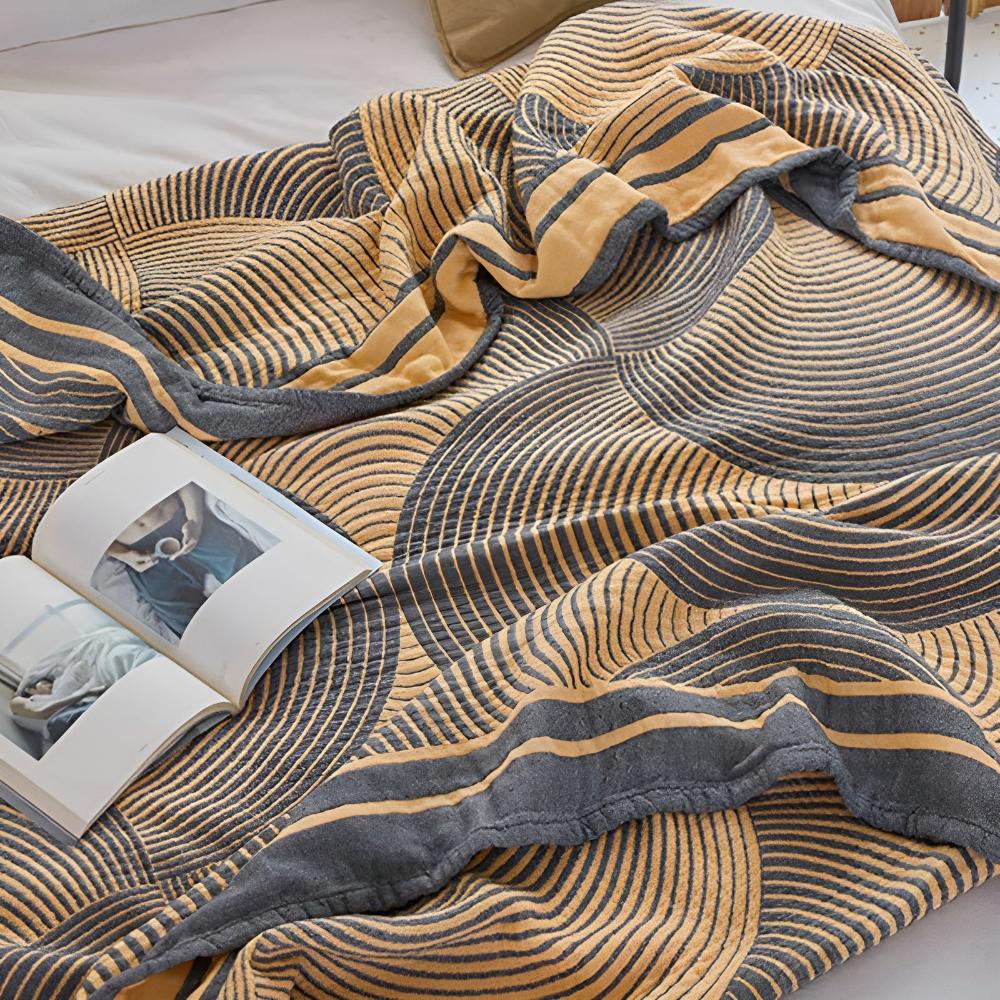 Cotton Muslin 4-Layer Blanket, Reversible